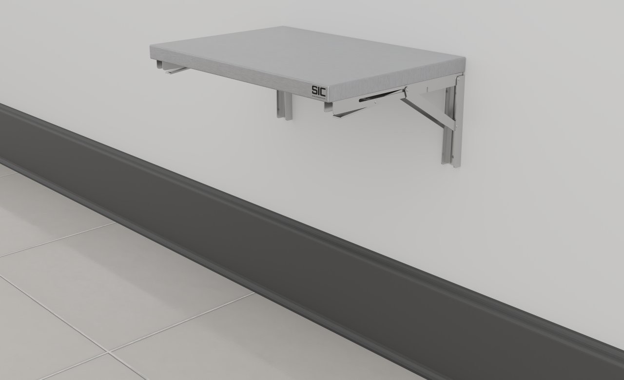 Tablette rabattable acier inoxydable SIC33278 – Image 2