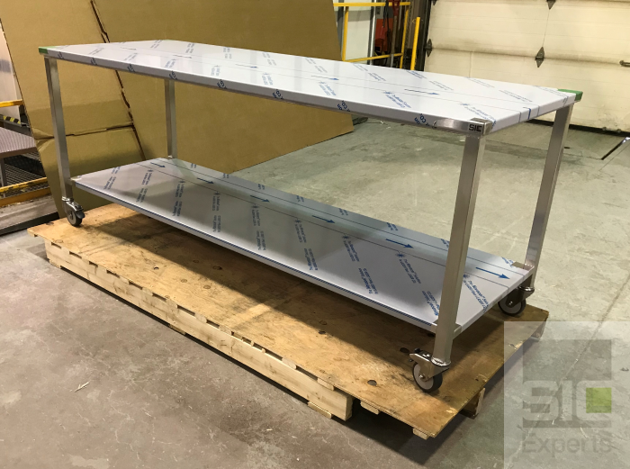Table acier inoxydable pour salle blanche SIC36086