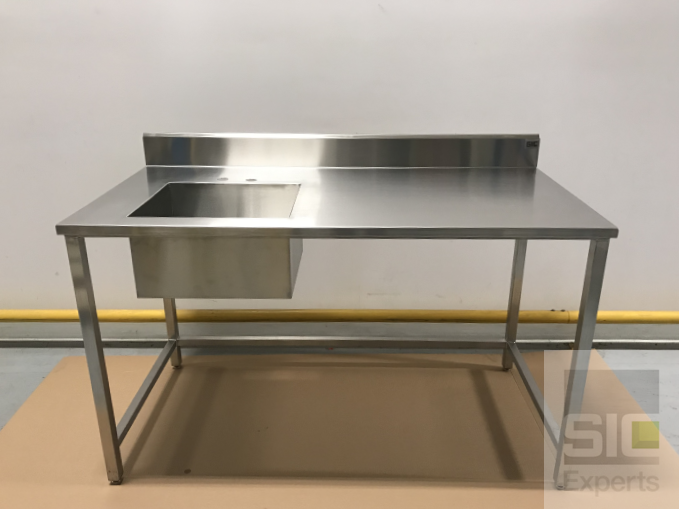 Table acier inoxydable avec évier SIC35598