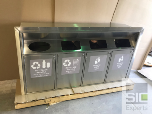 Station de recyclage acier inoxydable SIC35975