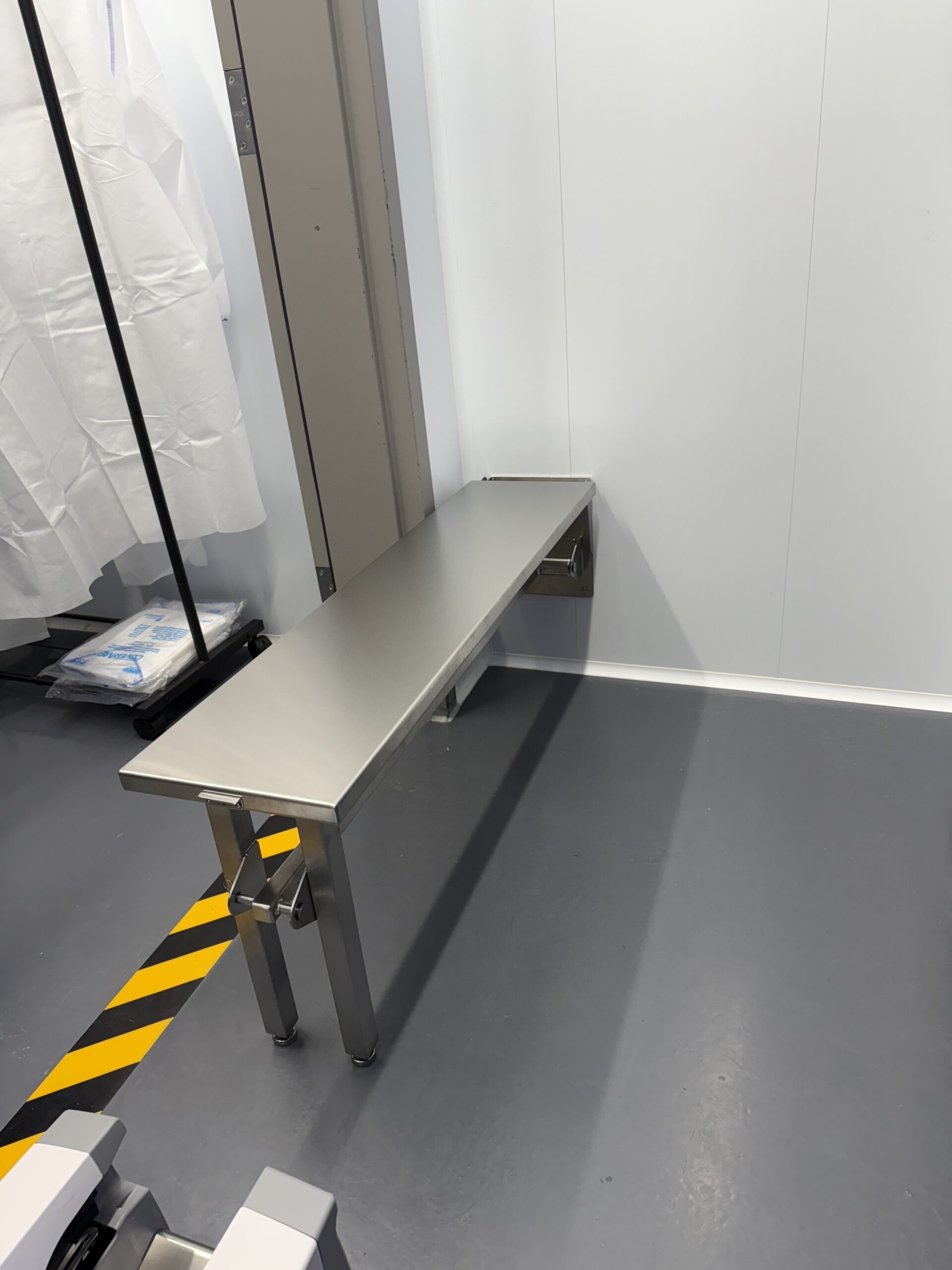 Banc mural rabattable acier inox SIC38778